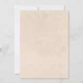 Rustieke Boho Herfst Bloemen Lijst Bruidsbrunch Kaart (Achterkant)