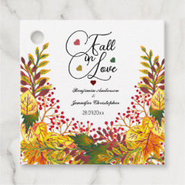 Rustieke Boho herfst bloemenbruiloft herfst in lie Bedankjes Labels