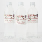 Rustieke Boho herfst bruiloft water fles labels Waterfles Etiket (Flessen)