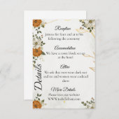  rustieke Boho Herfst Details Kaart (Voorkant / Achterkant)