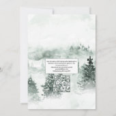 Rustieke Boho Katoen en Eucalyptus QR Code Trouwen Kaart (Achterkant)