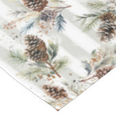 Rustieke Boho Kerst Pijnboom Boerderij Stijl Patro Tafelkleed (Gekanteld)