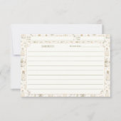 Rustieke Boho Keuken Kruiden Patroon Receptkaarten (Voorkant)