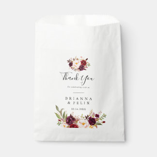 Rustieke Boho Kleurrijke Bloemen Dank je bruiloft Bedankzakje