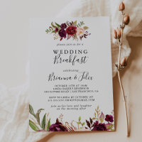 Rustieke Boho Kleurrijke Floral bruiloft ontbijt