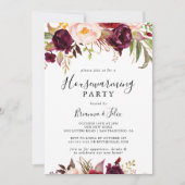 Rustieke Boho Kleurrijke Floral Housewarming Party Kaart (Voorkant)