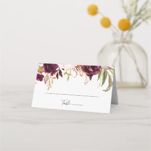 Rustieke Boho Kleurrijke Floral Wedding Place Card Plaatskaartje