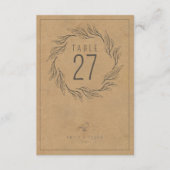 Rustieke Boho Krans Trouwtafel Nummer ID1109 Kaart (Voorkant)