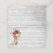 Rustieke Boho Land Western Marsala Bourgondië Boot Plaatskaartje (Buitenkant ongevouwen)