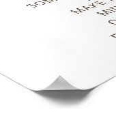 Rustieke Boho Late Night Luiers Baby shower spel Poster (Hoek)