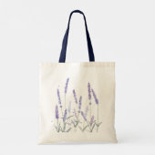 Rustieke Boho Lavendel Bloemen Botanische Waterver Tote Bag (Achterkant)