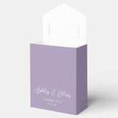 Rustieke Boho Lavendel Paarse Wildflower bruiloft Bedankdoosjes (Geopend)