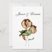 Rustieke Boho Lineaire Vintage Minimalisme Kaart (Achterkant)