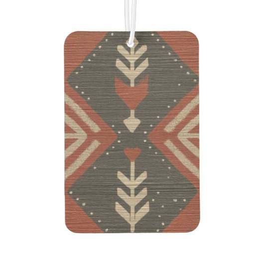 Rustieke Boho Luchtverfrisser Terracotta Print (Achterkant)
