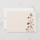 Rustieke Boho Maaltijd RSVP Kaart (Achterkant)