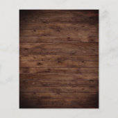 Rustieke Boho Op Een Budget Trouwuitnodiging (Achterkant)