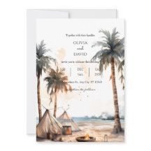 Rustieke Boho Palm kustlandschap strand bruiloft