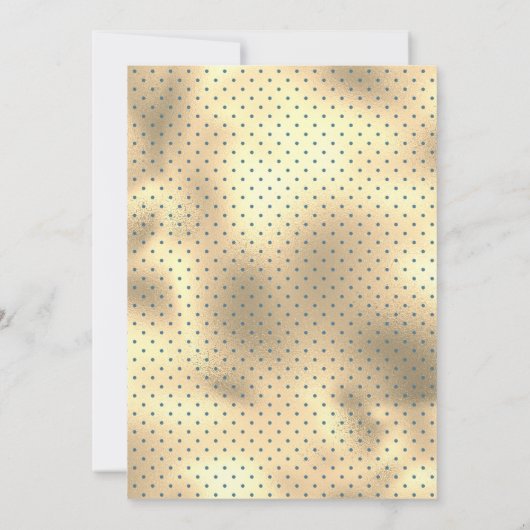 Rustieke Boho Palm Stof Blauw Bloemige Trouwdag Save The Date (Achterkant)