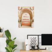 Rustieke Boho Pampas Bruiloft Feest Welkomstbord Poster (Thuiskantoor)