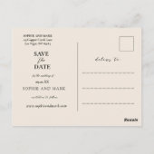 Rustieke Boho Pampas Gras Save The Date Foto Briefkaart (Achterkant)