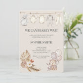 Rustieke Boho Pampas kunnen we nauwelijks wachten Kaart (Staand voorkant)