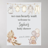 Rustieke Boho Pampas We kunnen nauwelijks wachten Poster (Voorkant)