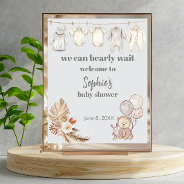 Rustieke Boho Pampas We kunnen nauwelijks wachten  Poster