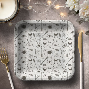 Rustieke Boho Patroon ID1109 Papieren Bordje