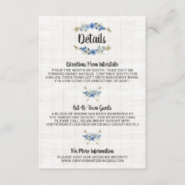 Rustieke Boho pijlen & bloemen details / routebesc Informatiekaartje