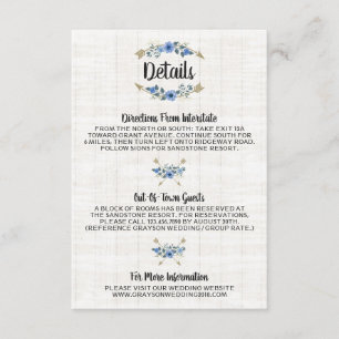 Rustieke Boho pijlen & bloemen details / routebesc Informatiekaartje