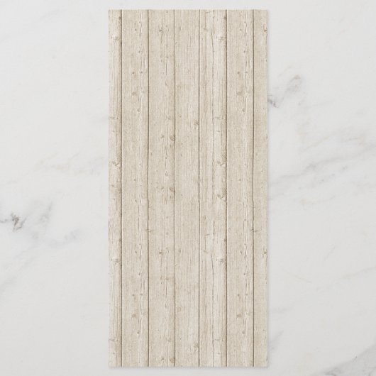 Rustieke Boho pijlen & bloemenbruiloft diner menu (Achterkant)