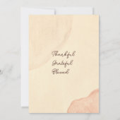 Rustieke Boho Pompoen Friendsgiving Thanksgiving Kaart (Achterkant)