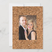 Rustieke Boho Pruim Rode Wijnproeverij Bruiloft Save The Date (Achterkant)