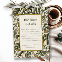 Rustieke Boho Retro Groene Botanische bruiloft Det