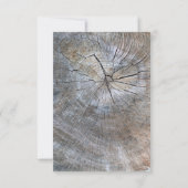 Rustieke boho roze bloemenbruiloft kaart (Achterkant)