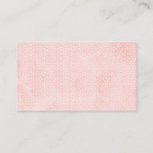 Rustieke Boho Roze Boek aanvraag Kaart Invoegen (Achterkant)