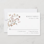 Rustieke Boho RSVP Kaartje (Voorkant)