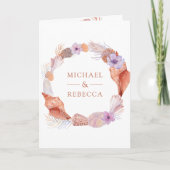 Rustieke Boho Schelpen Zeevaart QR Code Trouwen (Voorkant)