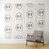 Rustieke Boho Schuur Bruiloft Achtergrond Tapijt Wandkleed (In Situ (horizontaal))