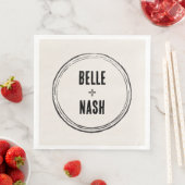 Rustieke Boho Schuur Bruiloft Servet (Insitu)