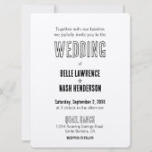 Rustieke Boho schuur bruiloft uitnodiging (Voorkant)