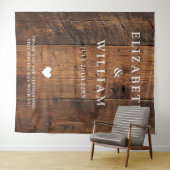 Rustieke Boho Schuur Houten Fotobooth Achtergrond Wandkleed (In Situ (horizontaal))