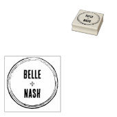 Rustieke Boho Schuur Huwelijk Rubber Stempel (Gestempeld)