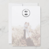 Rustieke Boho Schuur Huwelijksuitnodiging Kaart (Achterkant)