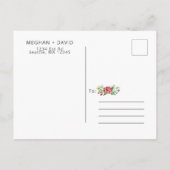 Rustieke Boho Succulent Cactus Save the Date Aankondigingskaart (Achterkant)