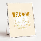 Rustieke Boho Sunshine Welkom Baby shower teken Poster