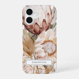 Rustieke Boho Terracotta Botanisch iPhone 16 Hoesje