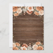 Rustieke Boho Terracotta Herfst in Love Couple Sho Kaart (Achterkant)