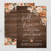 Rustieke Boho Terracotta Herfst in Love Couple Sho Kaart (Voorkant / Achterkant)