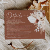 Rustieke Boho Terracotta Huwelijksdetails Bijlage